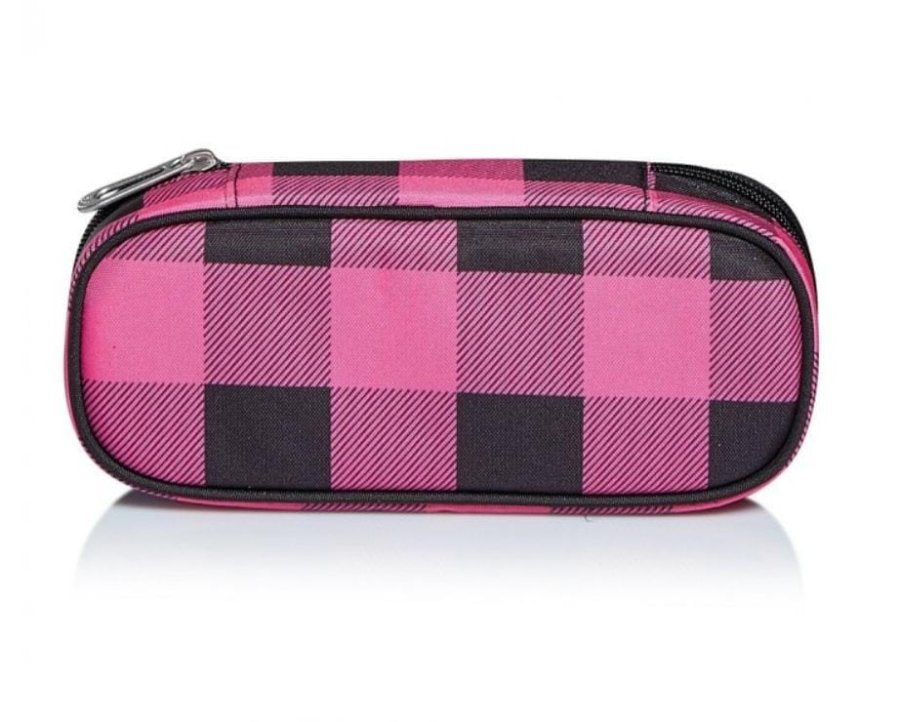 Astuccio ovale SEVEN College Girl Round Plus con scomparto interno, elastici e taschino con zip - foto 3