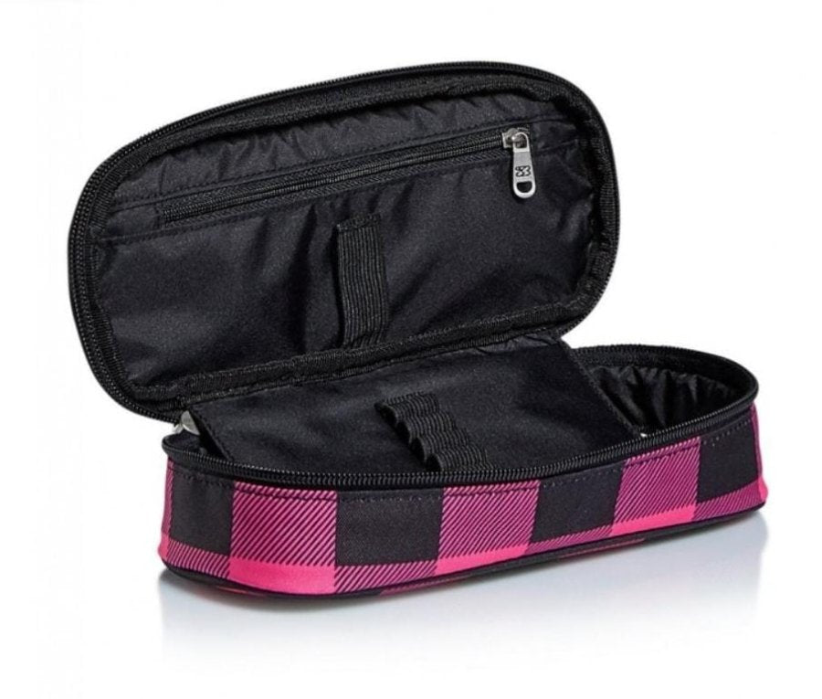 Astuccio ovale SEVEN College Girl Round Plus con scomparto interno, elastici e taschino con zip - foto 5