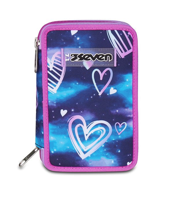 Astuccio Seven 3 Zip – Gloomy Heart con 45 Accessori Inclusi - Quiscuola.it – Zaini, Astucci e Diari Scuola
