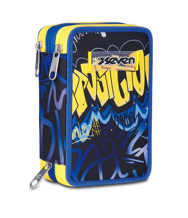 Astuccio Seven 3 Zip – Hidden Spot Boy con 45 Accessori Inclusi - Quiscuola.it – Zaini, Astucci e Diari Scuola