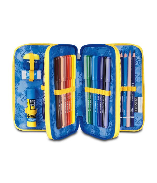 Astuccio Seven 3 Zip – Hidden Spot Boy con 45 Accessori Inclusi - Quiscuola.it – Zaini, Astucci e Diari Scuola