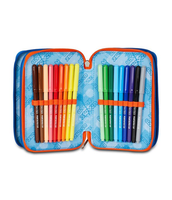 Astuccio Seven 3 Zip – Optical Shade Boy con 45 Pezzi Inclusi - Quiscuola.it – Zaini, Astucci e Diari Scuola
