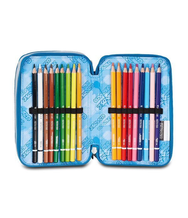 Astuccio Seven 3 Zip – Quick Graffiti Boy con 45 Pezzi Inclusi - Quiscuola.it – Zaini, Astucci e Diari Scuola