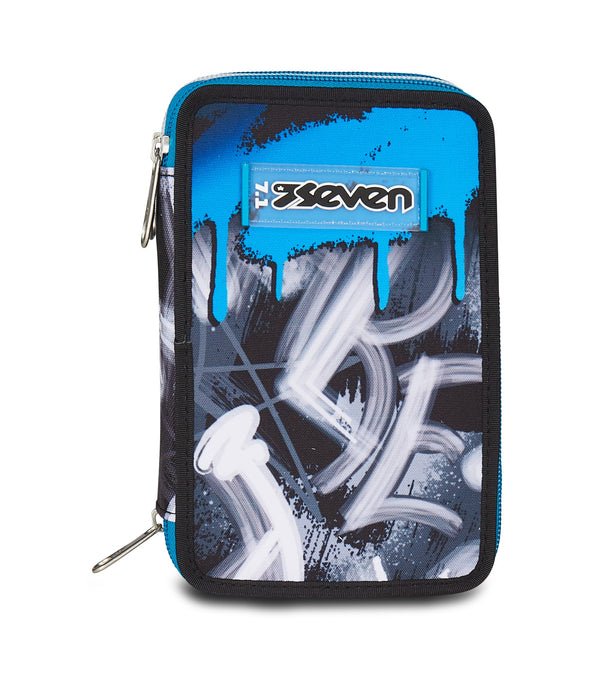 Astuccio Seven 3 Zip – Quick Graffiti Boy con 45 Pezzi Inclusi - Quiscuola.it – Zaini, Astucci e Diari Scuola