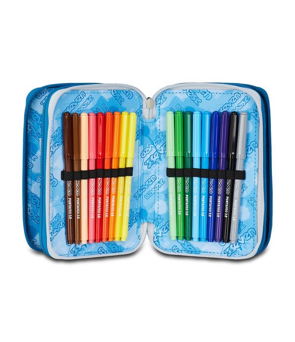 Astuccio Seven 3 Zip – Quick Graffiti Boy con 45 Pezzi Inclusi - Quiscuola.it – Zaini, Astucci e Diari Scuola
