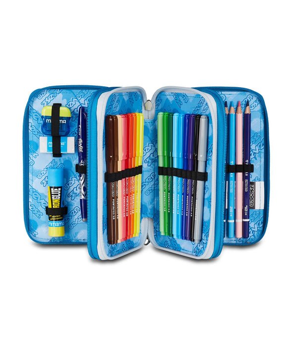 Astuccio Seven 3 Zip – Quick Graffiti Boy con 45 Pezzi Inclusi - Quiscuola.it – Zaini, Astucci e Diari Scuola