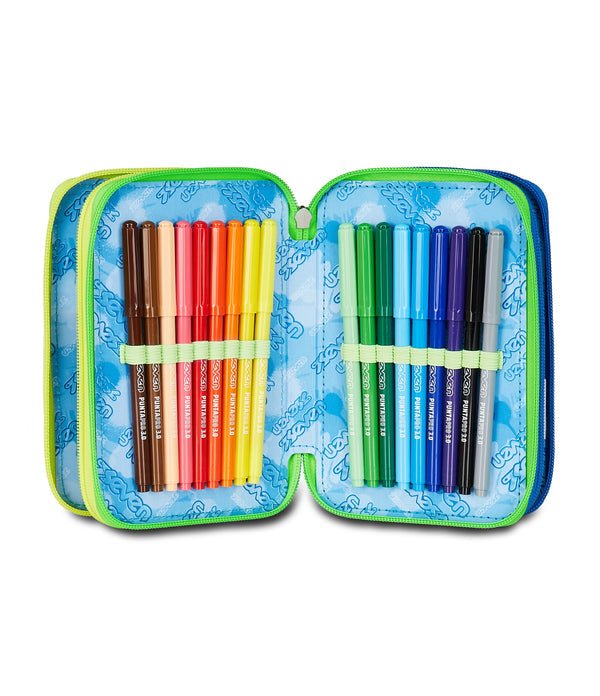 Astuccio Seven 3 Zip – Sprint Paint Boy con 45 Pezzi Inclusi - Quiscuola.it – Zaini, Astucci e Diari Scuola