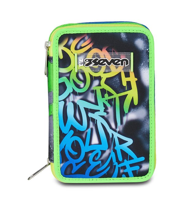 Astuccio Seven 3 Zip – Sprint Paint Boy con 45 Pezzi Inclusi - Quiscuola.it – Zaini, Astucci e Diari Scuola