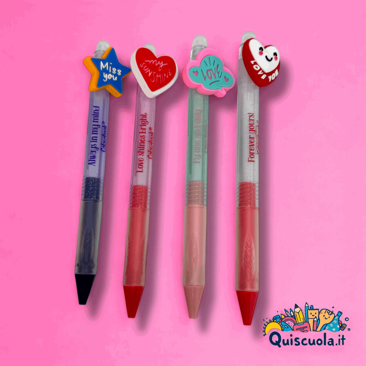 Penna Gel Cancellabile Love Pen – Colourbook, Perfetta per San Valentino - Quiscuola
