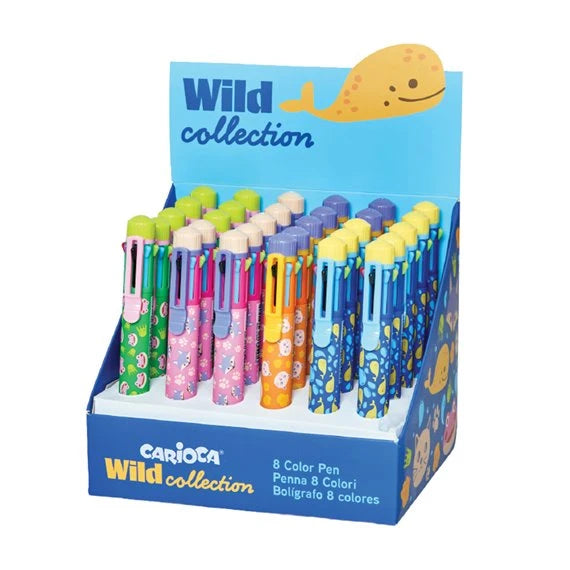 Carioca 26 penne 8 colori Wild