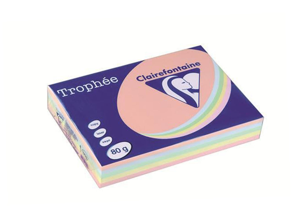Carta A4 Mix Colori Tenui 80gr 500 fogli