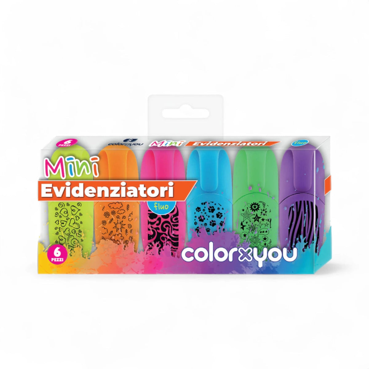 ColorXyou Spring Mini Evidenziatori Fluo Fantasy 6 Pezzi - Quiscuola.it – Zaini, Astucci e Diari Scuola