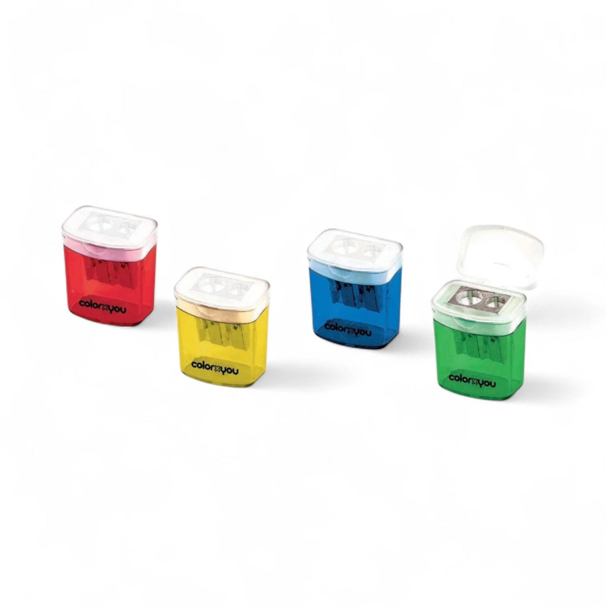 ColorXyou Temperamatite 2 Fori Metallo con Serbatoio - Quiscuola.it – Zaini, Astucci e Diari Scuola