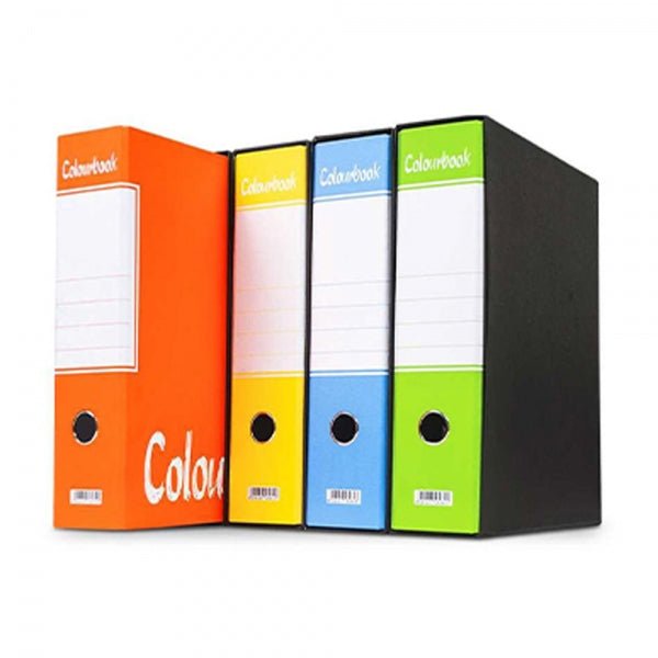 Registratore con Custodia Colourbook – Dorso 8 cm, Colori Fluo - Quiscuola