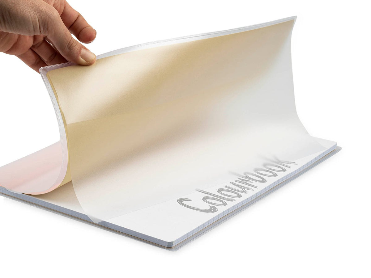 20 Coprimaxi Trasparente Neutro PVC Antigraffio Colourbook con porta targhetta nome materia classe - foto 1