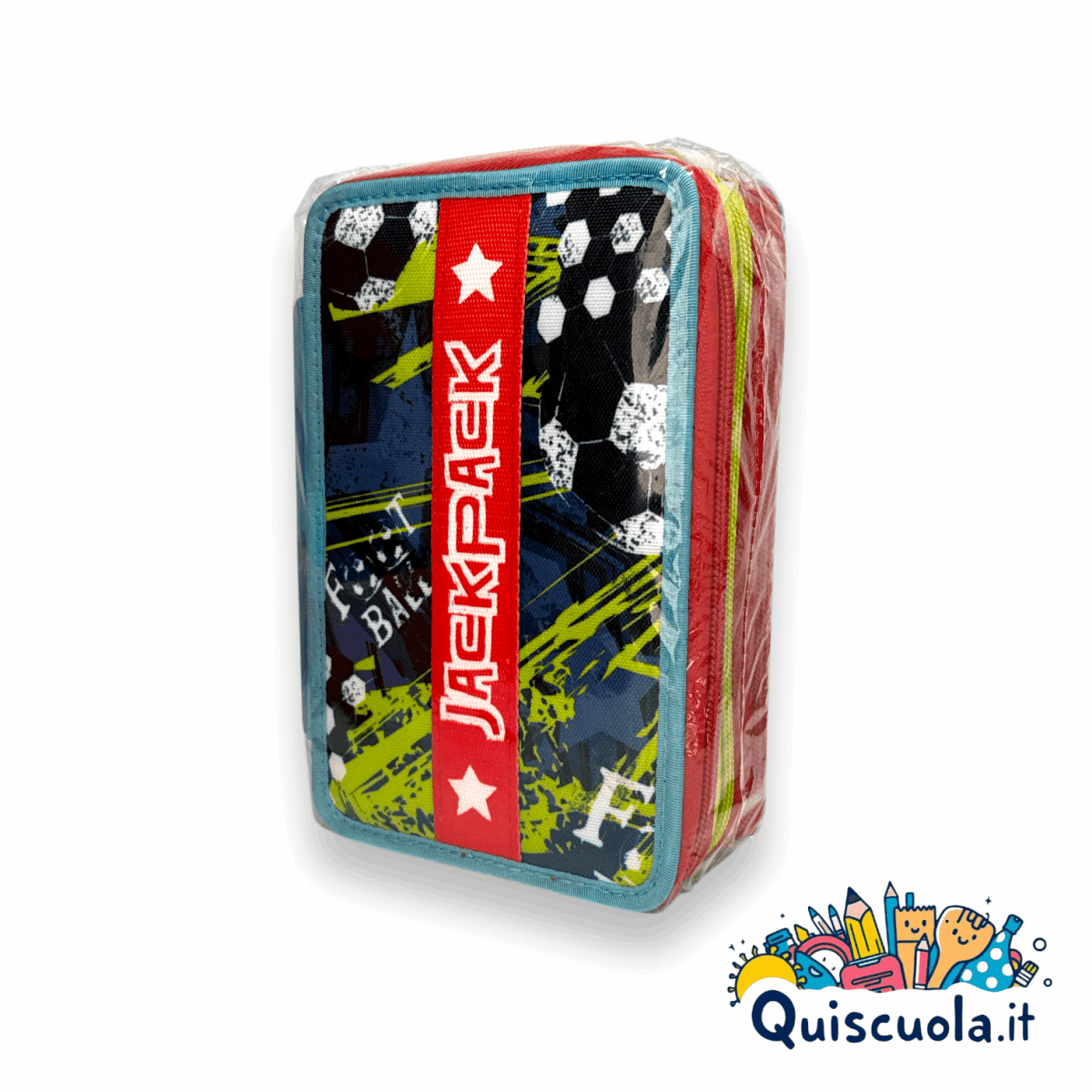 Astuccio 3 Zip Seven Jackpack - Completo di Accessori - Quiscuola