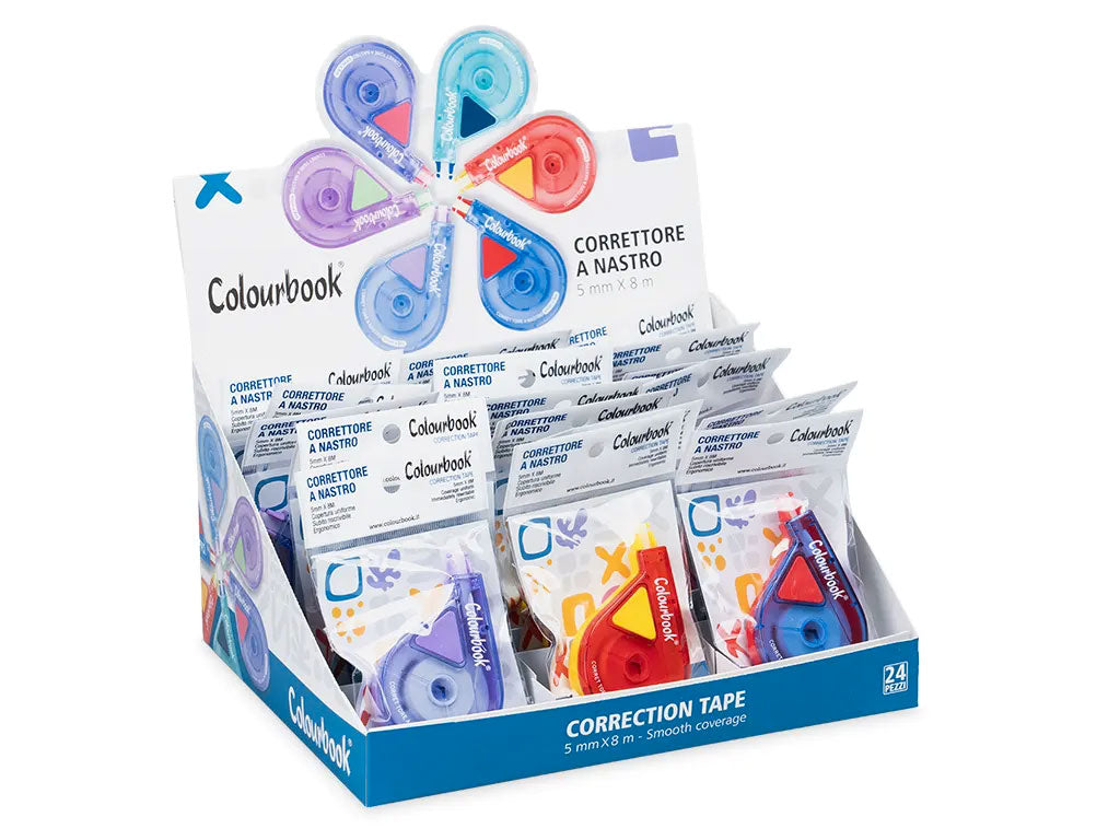 Correttore a nastro Colourbook 5mm x 8m bicolor - foto 4