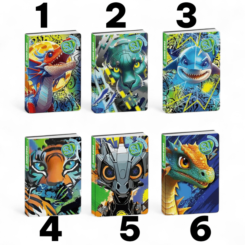 Diario Seven SJ Gang 10 mesi datato – Animali Boy assortiti - Quiscuola.it – Zaini, Astucci e Diari Scuola