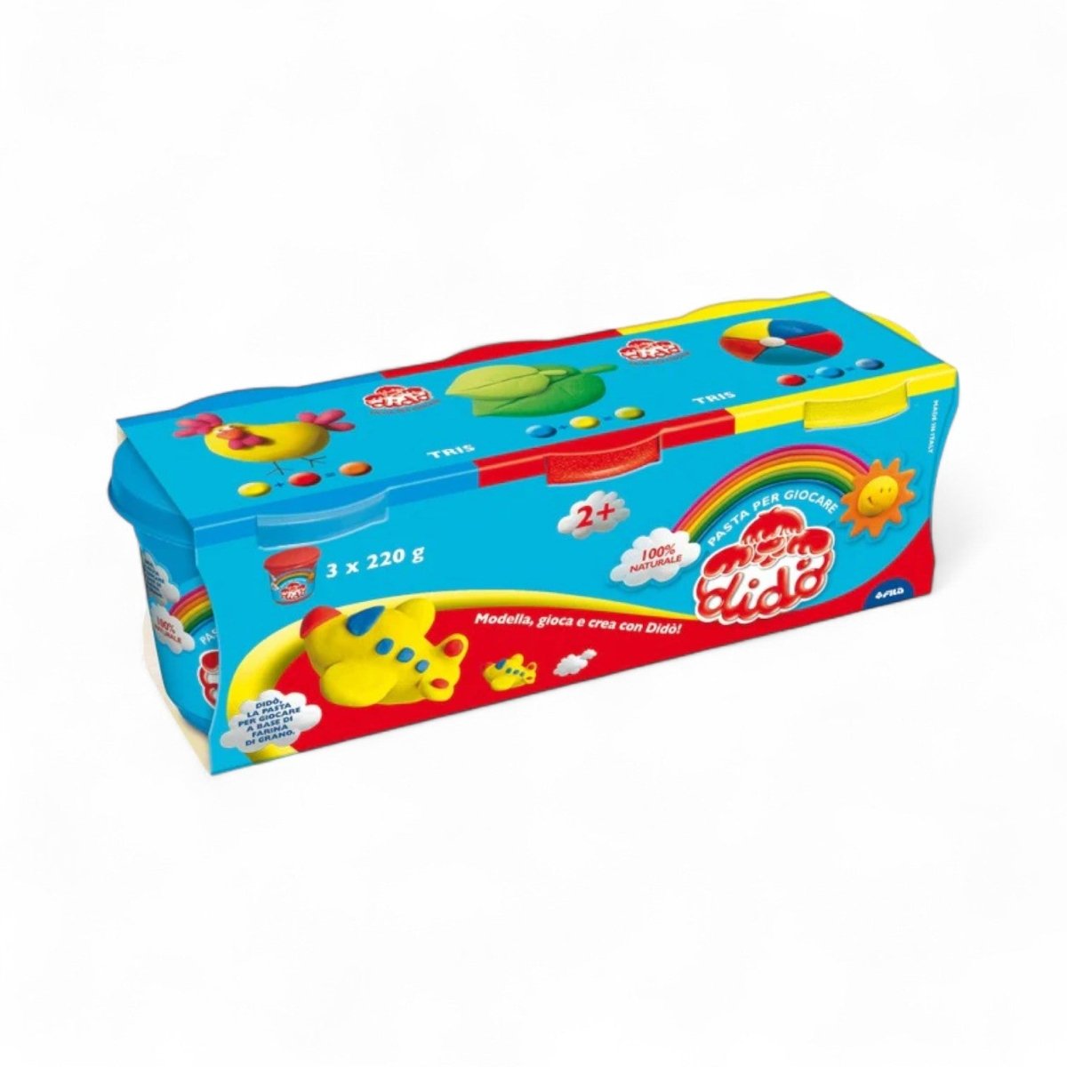 Didò Tris Barattoli Pasta per Giocare 220 g - Quiscuola.it – Zaini, Astucci e Diari Scuola