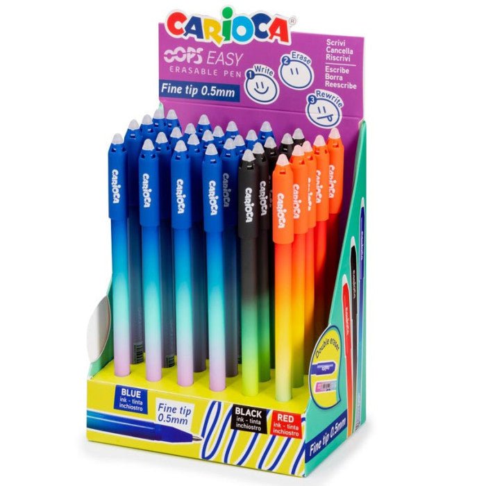 Penna Cancellabile Oops Easy – Carioca, Inchiostro Termosensibile - Quiscuola