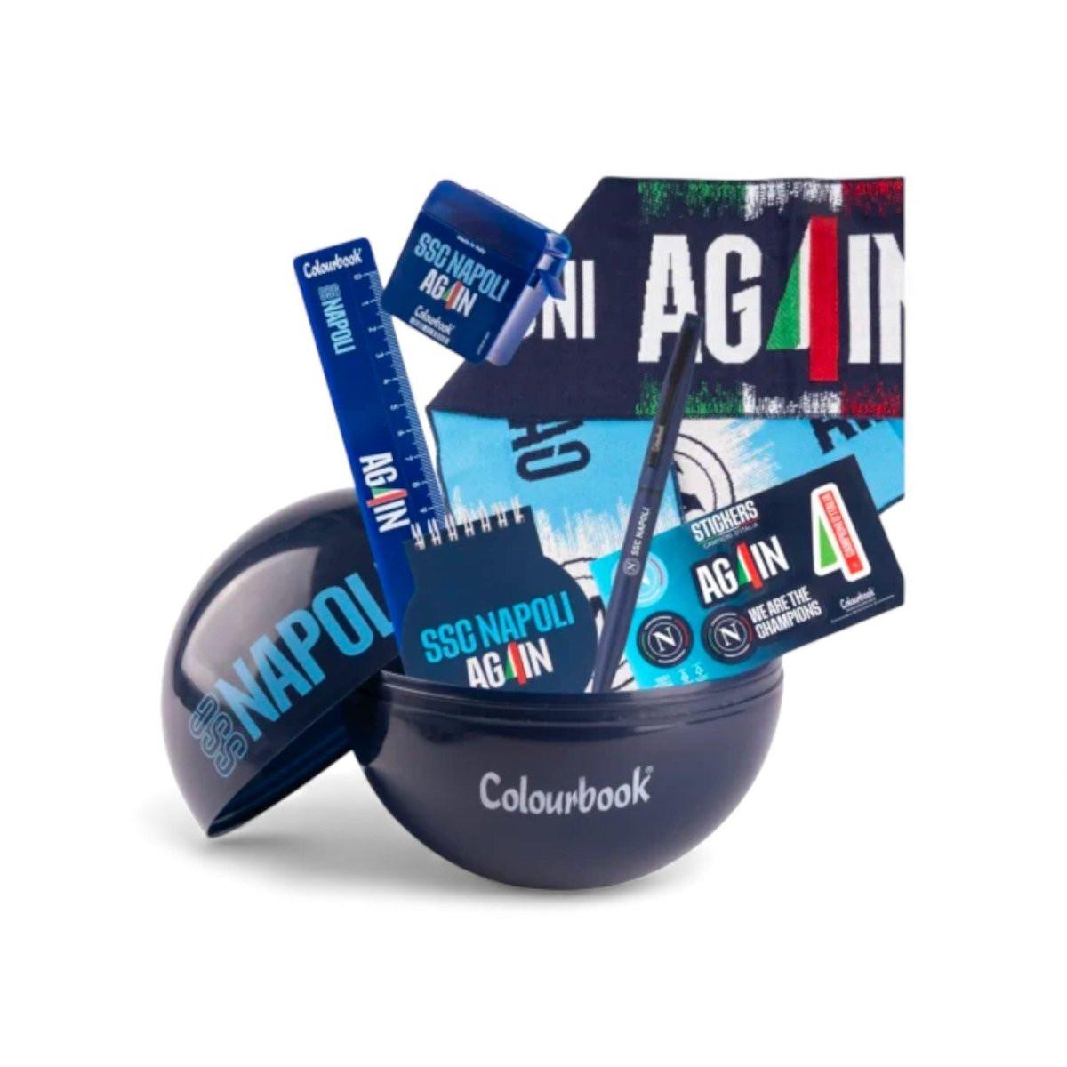 FanBall SSC Napoli Colourbook con Sciarpa Ufficiale - Quiscuola.it – Zaini, Astucci e Diari Scuola