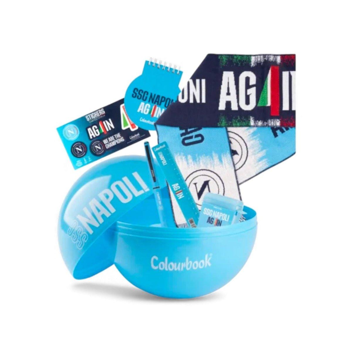 FanBall SSC Napoli Colourbook con Sciarpa Ufficiale - Quiscuola.it – Zaini, Astucci e Diari Scuola