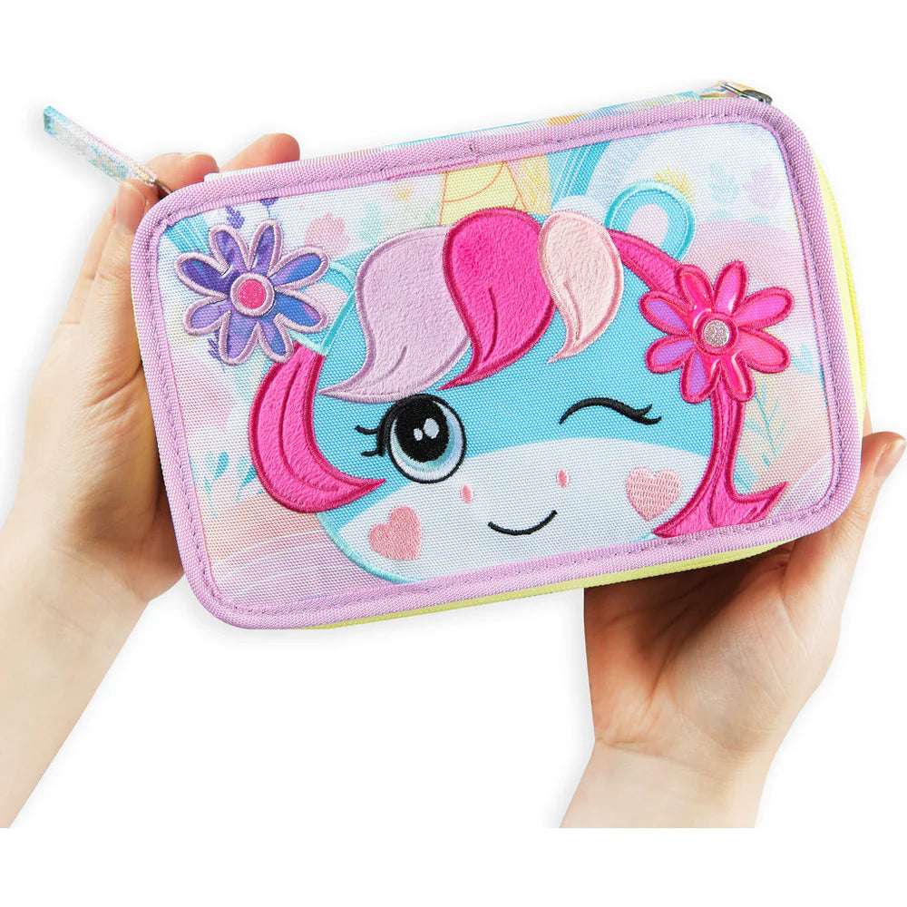 Astuccio 3 Zip Mofu Mofu Lilla – Completo, Ordinato e Super Tenero per la Scuola - Quiscuola