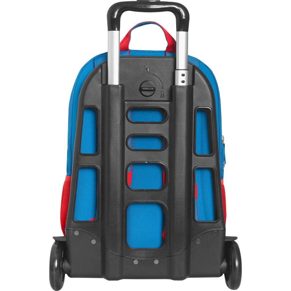 Zaino Trolley Staccabile Super Mario - Blu/Rosso/Giallo - Pratico e Spazioso - Quiscuola