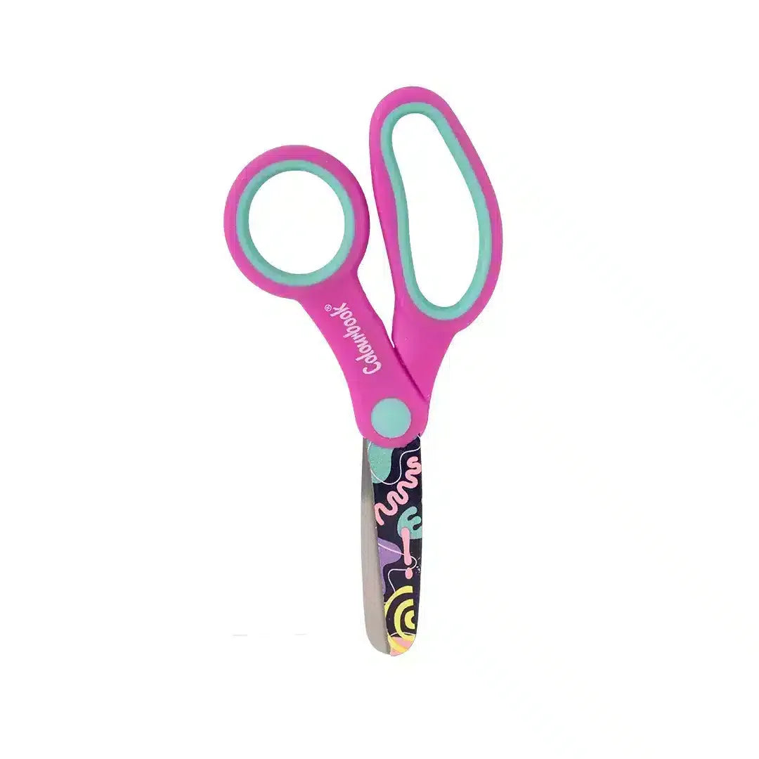 Forbici Fun Colourbook punta arrotondata 13 cm assortite - rosa e verde - foto 5