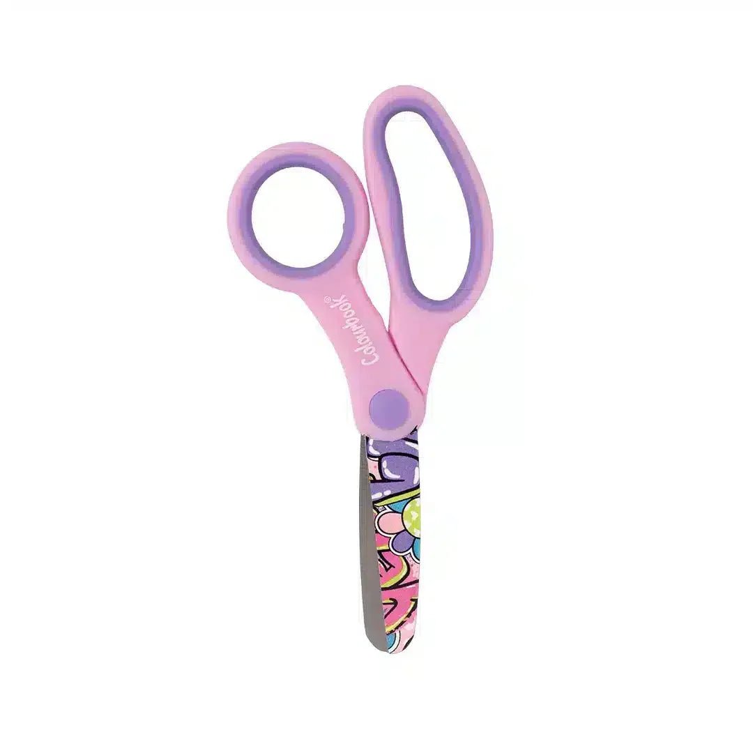 Forbici Fun Colourbook punta arrotondata 13 cm assortite - rosa e viola - foto 6
