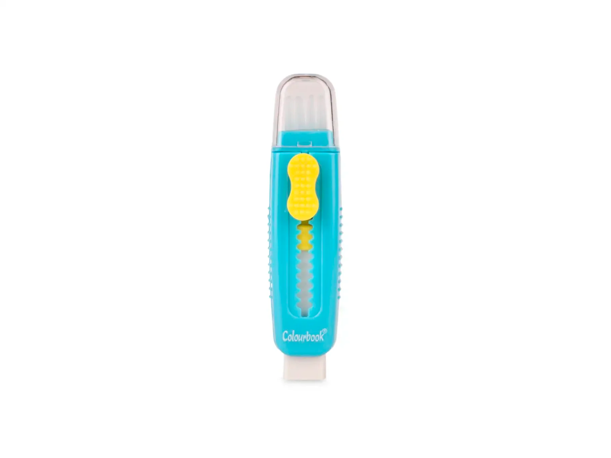 Gomma Colourbook Sweepy con spazzolino integrato per cancellare pulito - Quiscuola.it – Zaini, Astucci e Diari Scuola