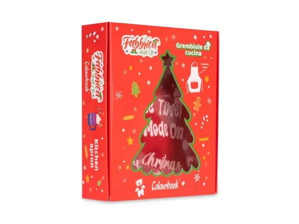 Grembiule da Cucina La Fabbrica degli Elfi – Colourbook Natalizio “Cookie Time”  Quiscuola.it – Zaini, Astucci e Diari Scuola