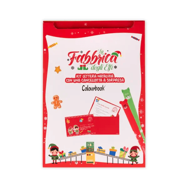 Kit Lettera a Babbo Natale Colourbook con Omaggio Cancellotta Glam - Quiscuola.it – Zaini, Astucci e Diari Scuola