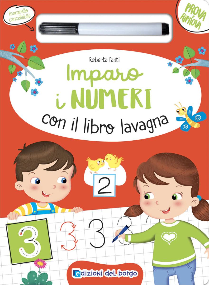 Libro lavagna Imparo i numeri Roberta Fanti con pennarello cancellabile - Quiscuola.it – Zaini, Astucci e Diari Scuola