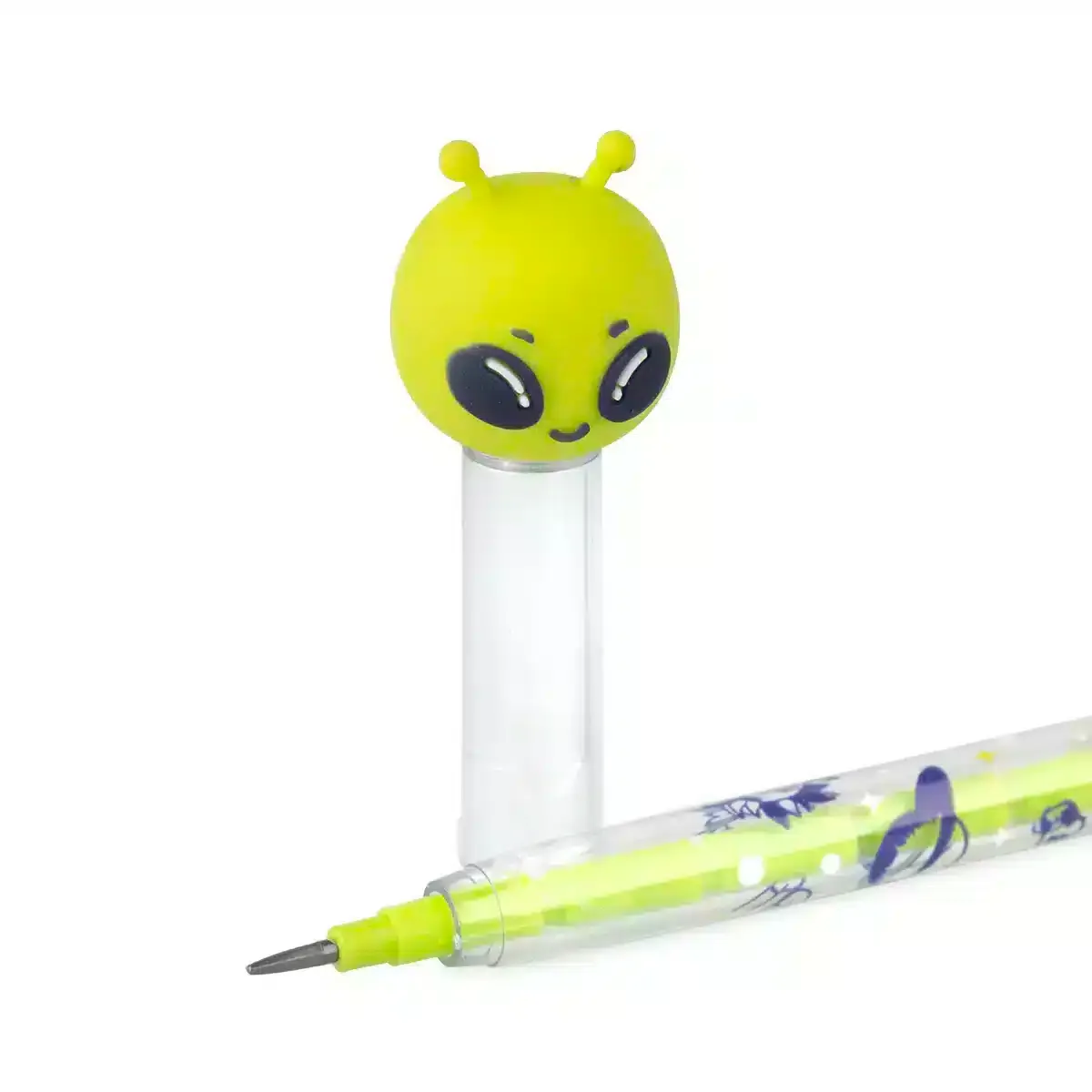 Matita impilabile Alien World con topper alieno tridimensionale e 11 mine 2B - foto 3