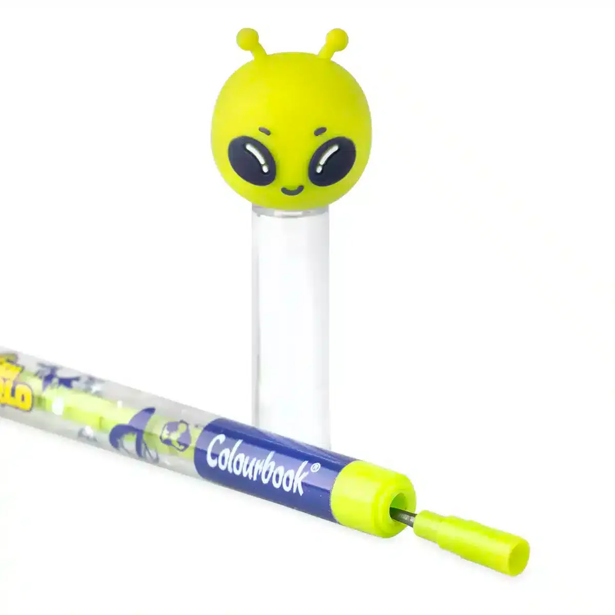 Matita impilabile Alien World con topper alieno tridimensionale e 11 mine 2B - foto 4