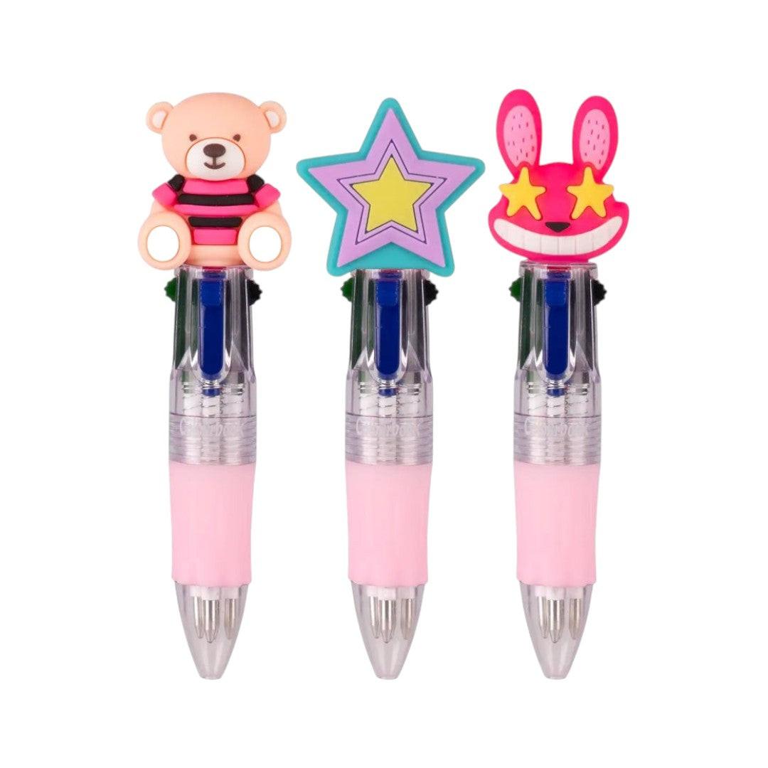 Mini Penna Multicolore Bambini Star 4 Colori – Fantasie Assortite.
