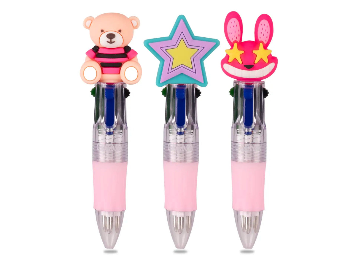 Mini Penna Multicolore Bambini Star 4 Colori – Fantasie Assortite - Quiscuola.it – Zaini, Astucci e Diari Scuola