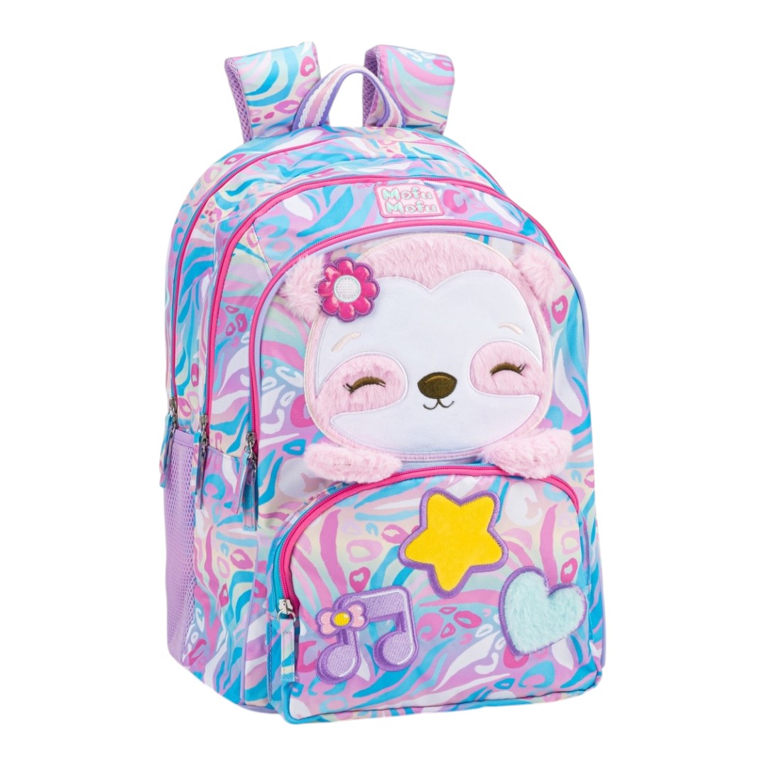 Zaino Scuola Organizzato Mofumofu Bradipo
