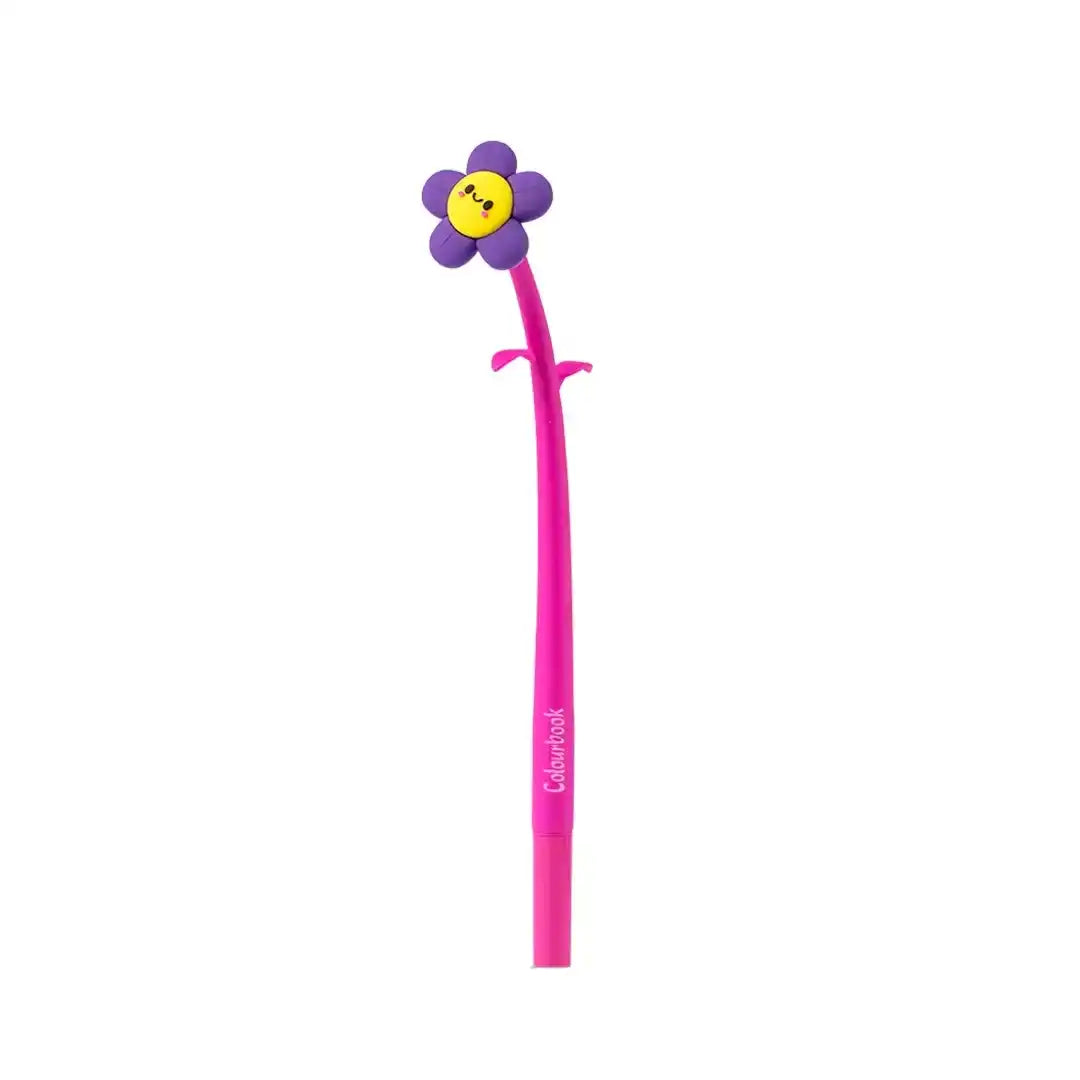 Molly Pen Daisy con maxi margherita colorata e fusto in morbido silicone - Rosa - foto 1