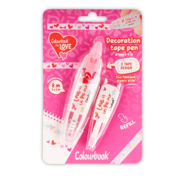 Nastro Decorativo Deco Tape In Love con Refill