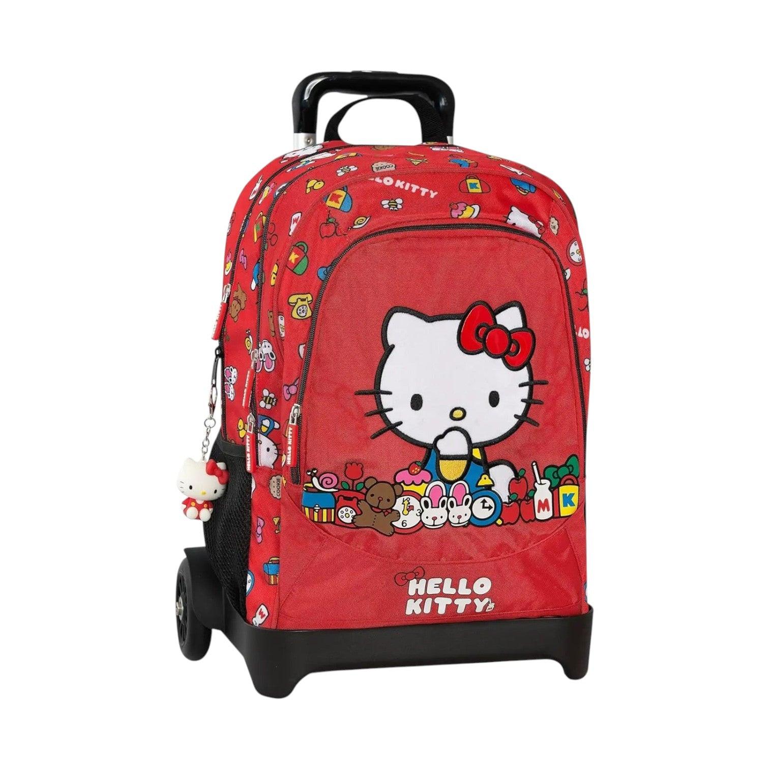 Zaino scuola Hello Kitty con trolley staccabile Panini.