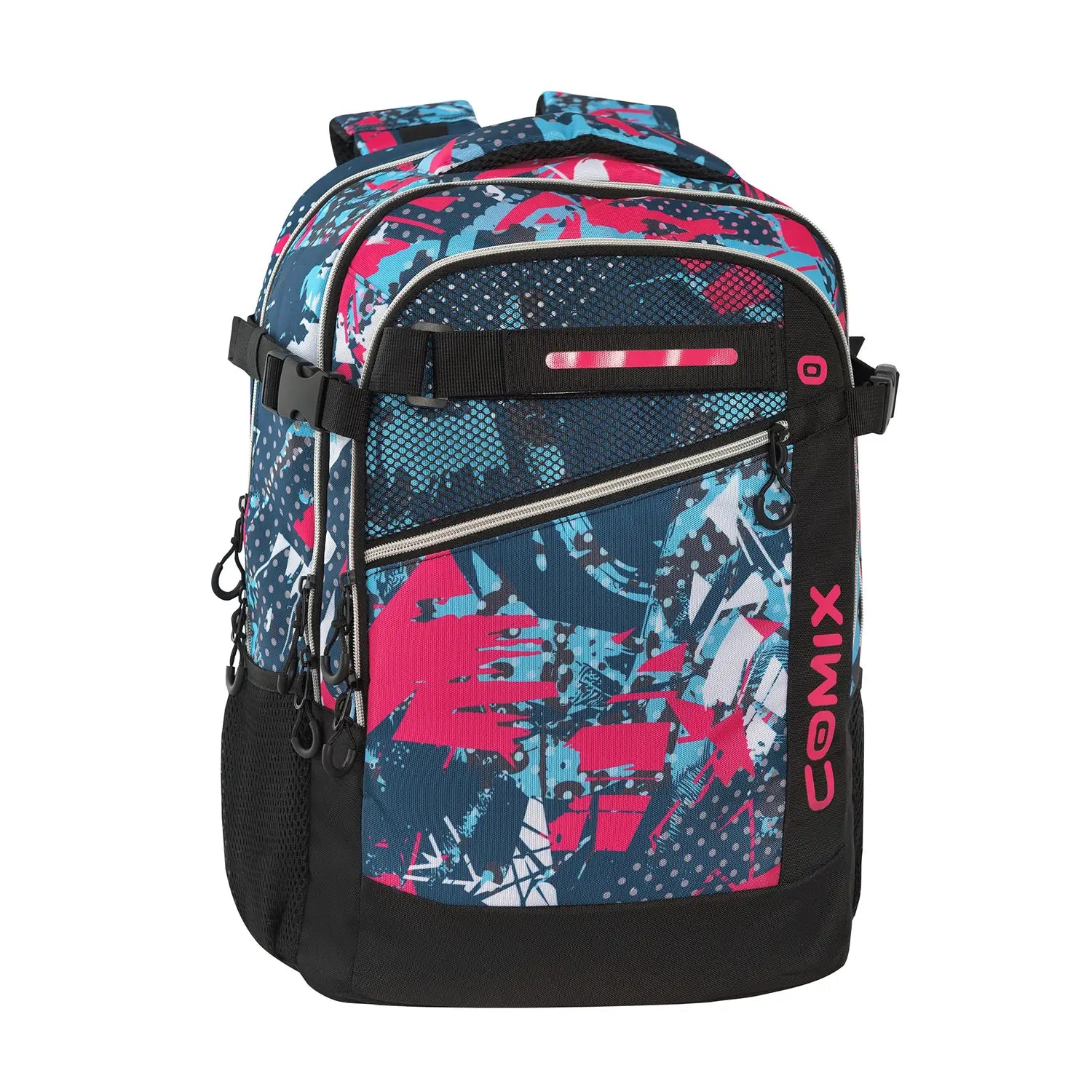 Zaino scuola Comix WBS 2.0 Mix Pink ergonomico organizzato.