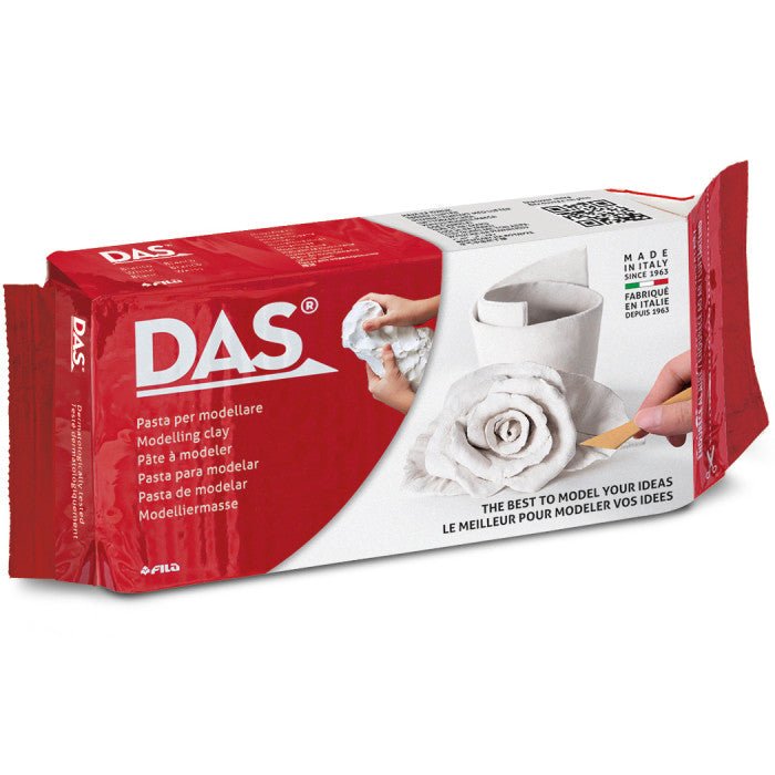 Pasta da Modellare DAS Autoindurente 500g – Bianco o Terracotta - Quiscuola.it – Zaini, Astucci e Diari Scuola
