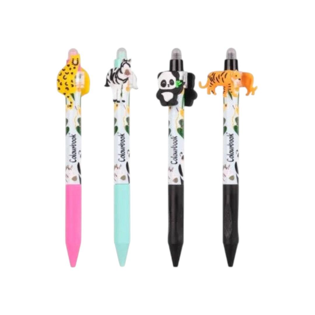 Penna Gel Cancellabile Twist con Topper Animaletti.