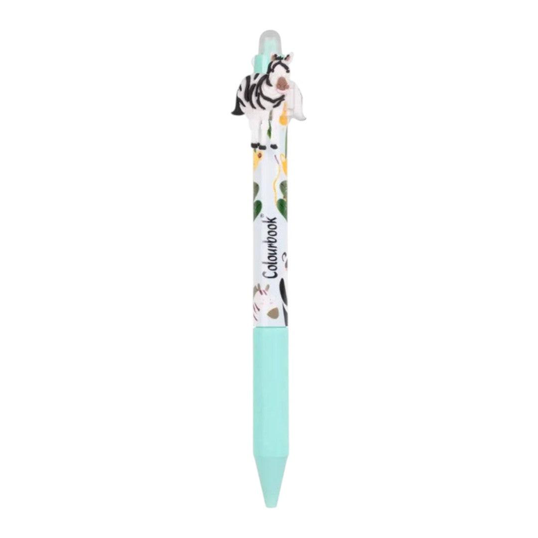 Penna Gel Cancellabile Twist con Topper Animaletti.