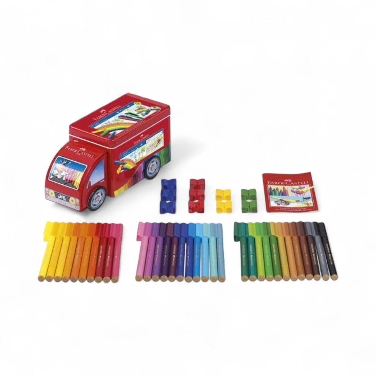 Pennarelli Faber - Castell Connector Pens Camioncino Latta 33 Colori + 10 Connettori - Quiscuola.it – Zaini, Astucci e Diari Scuola