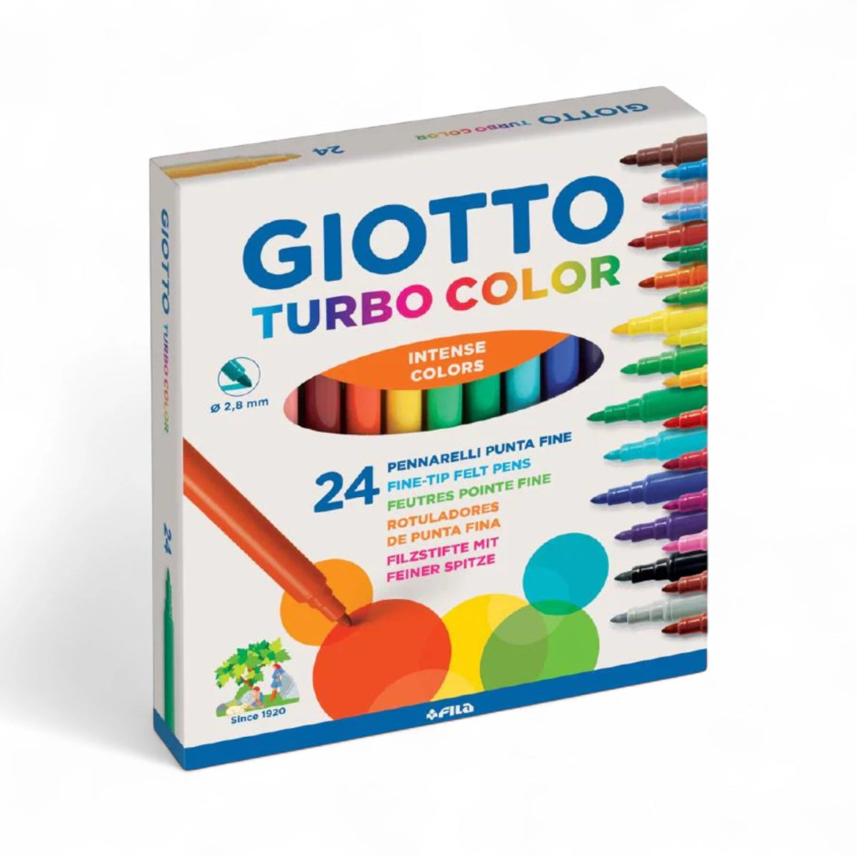 Pennarelli Giotto Turbo Color – confezione da 12, 18, 24, 36 Colori - Quiscuola.it – Zaini, Astucci e Diari Scuola