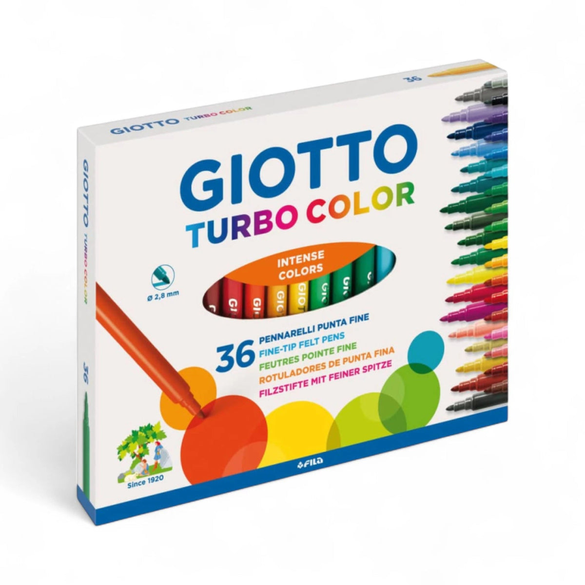 Pennarelli Giotto Turbo Color – confezione da 12, 18, 24, 36 Colori - Quiscuola.it – Zaini, Astucci e Diari Scuola