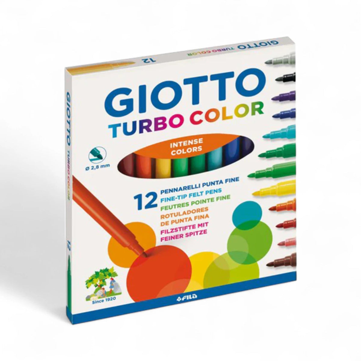 Pennarelli Giotto Turbo Color – confezione da 12, 18, 24, 36 Colori - Quiscuola.it – Zaini, Astucci e Diari Scuola